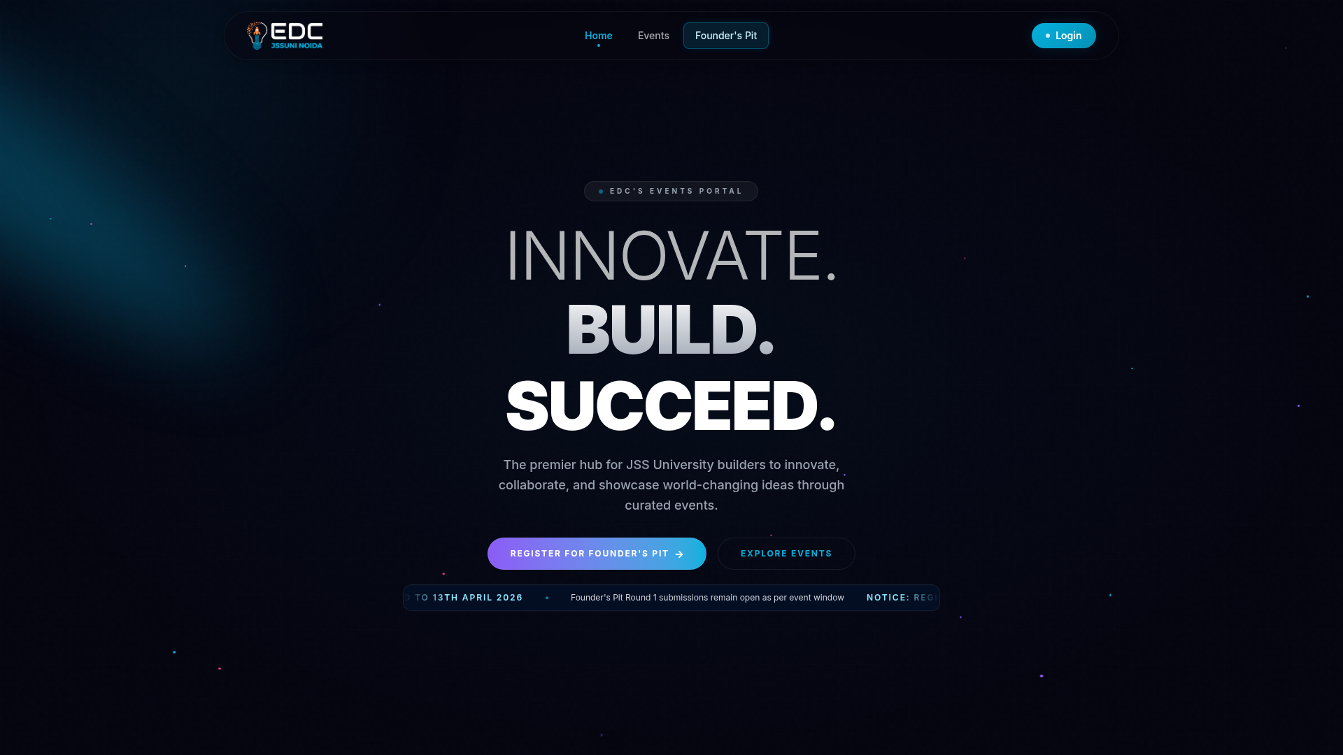 Event Portal project interface — End to End Event Management Platform — then ran a 270-person event on it.