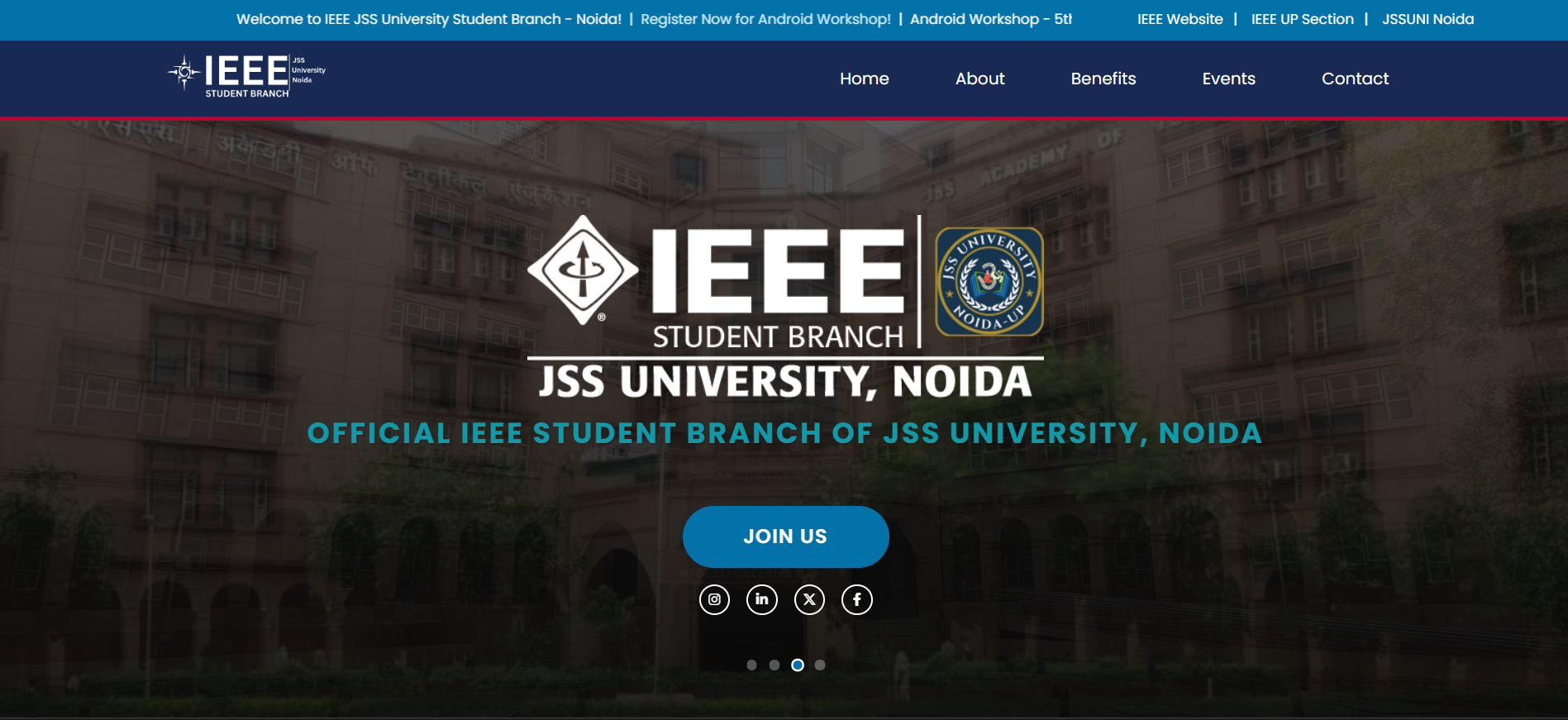 IEEE JSSUN Website project interface
