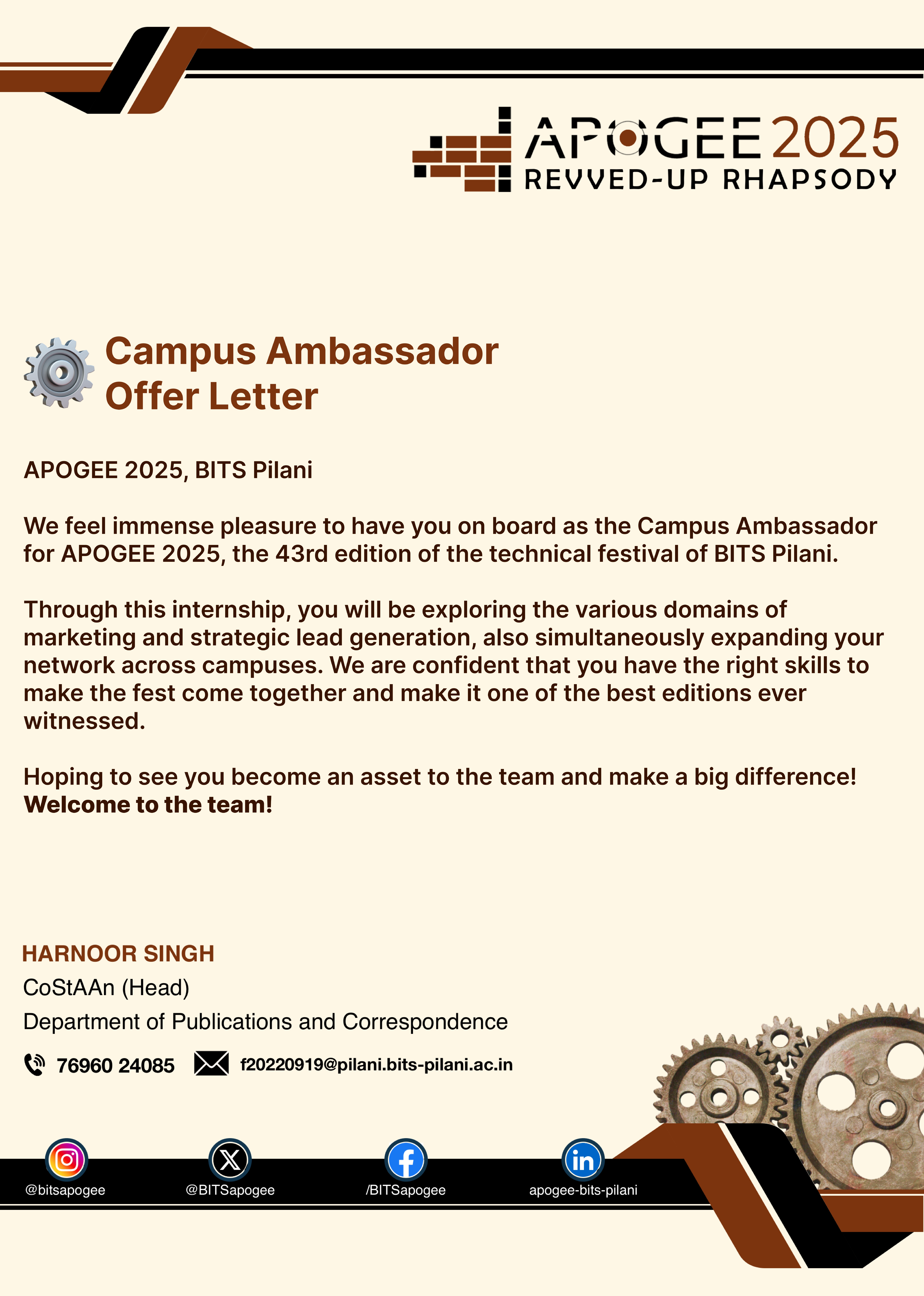 Campus Ambassador — BITS Pilani