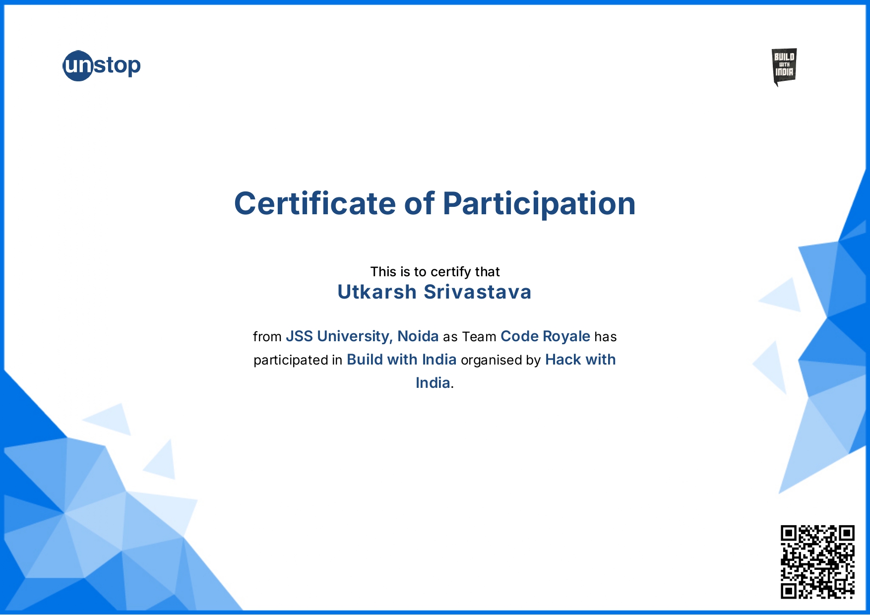 Build with India — Unstop